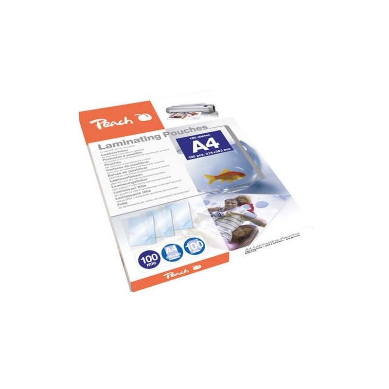 pouches peach a4, 100 mic, 308x221mm [pp500-02]