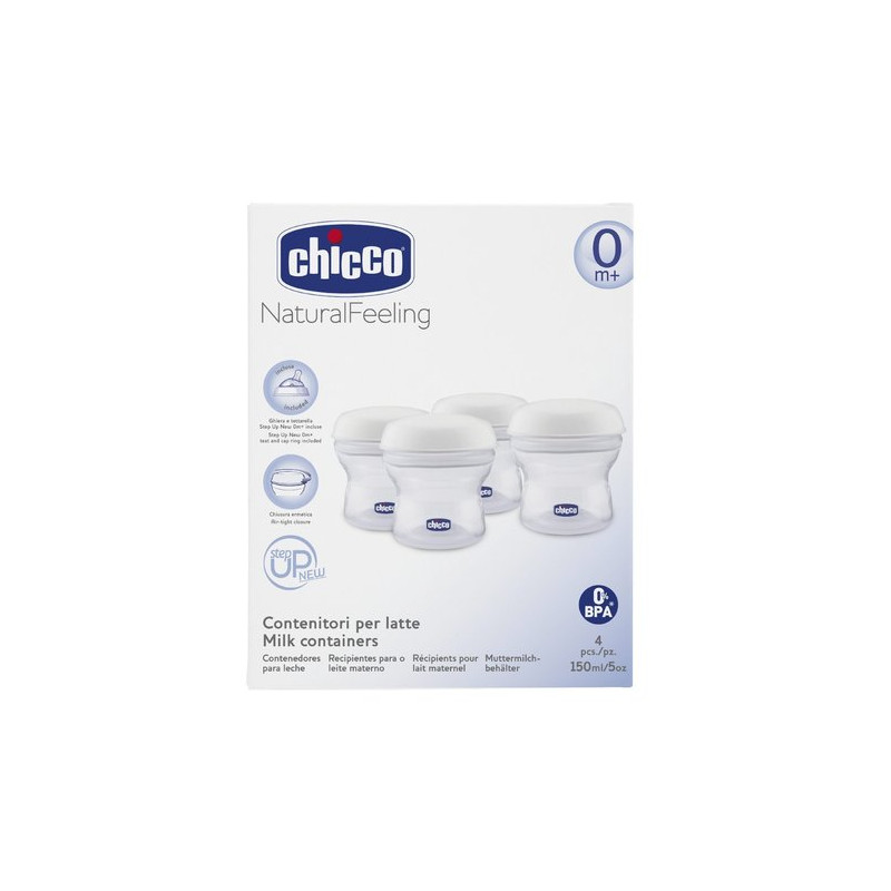 contenitore latte chicco naturalfeeling 22572 4pz.