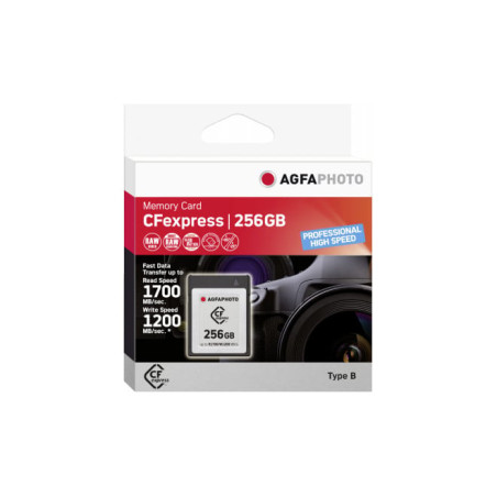 256gb scheda cfexpress agfa photo professional high speed nero [10441]
