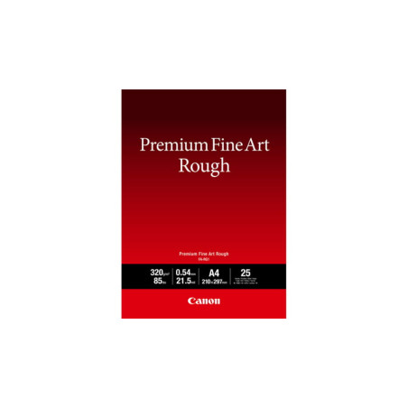 carta fotografica canon fa-rg 1 premium fine art rough a4 25