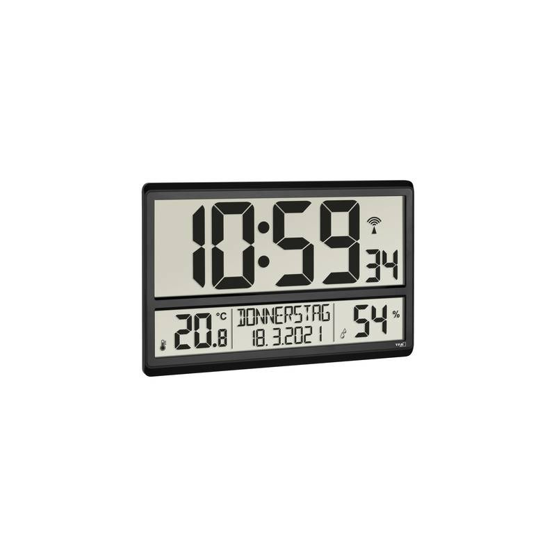 orologio da parete tfa dostmann radiocontrollato 360 mm x 28 mm x