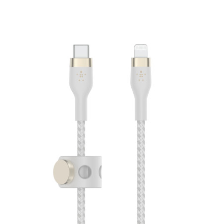 cavo lightning belkin flex usb-c 15w 3m bianco [caa011bt3mwh]