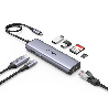 hub usb ugreen 7in1 da usb-c a 2x usb3.0+hdmi+rj-45+sd/tf+pd