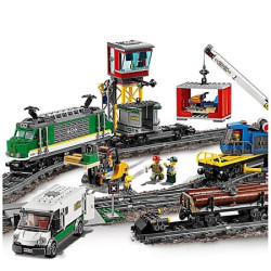 set da costruzione lego treno merci +6anni 6minifiguri multicolore