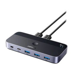 hub usb ugreen switch box per notebook nero [15705]