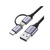 cavo usb ugreen tipo/c 3.0 2-in-1 1m nero [30875]
