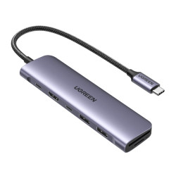 hub usb ugreen cm195 con hdmi 7-in-1 grigio [15214]