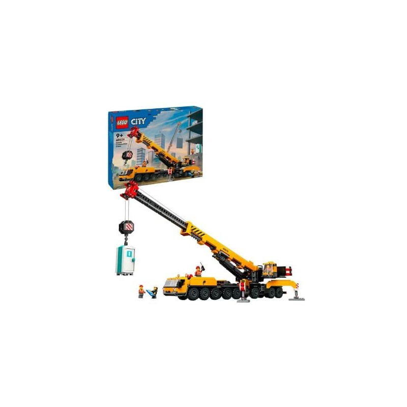 lego city gru mobile da cantiere gialla multicolore 1116pz [60409]