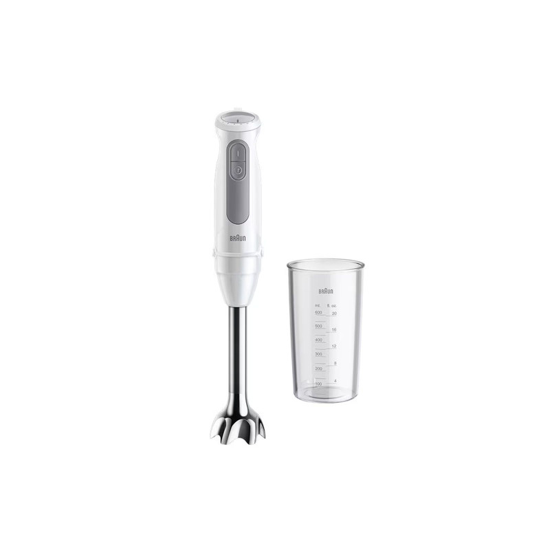 frullatore ad immersione braun multi quick 5 mq50001m bianco/argento