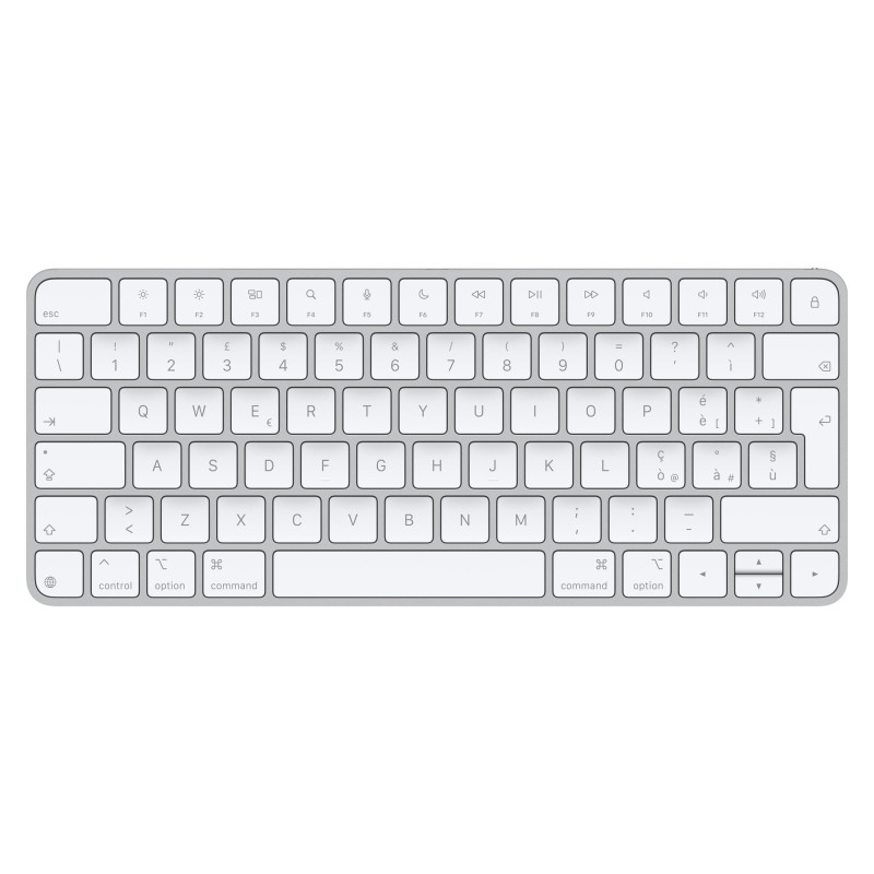 tastiera italiano apple magic con touch id senza cavo/qwerty bianco