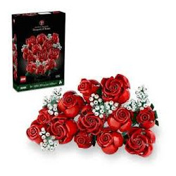 lego icons bouquet di rose fiori multicolore 822pz [10328]