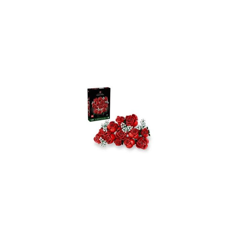 lego icons bouquet di rose fiori multicolore 822pz [10328]