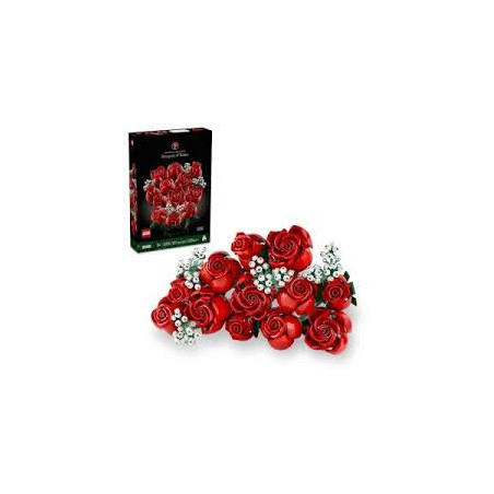 lego icons bouquet di rose fiori multicolore 822pz [10328]