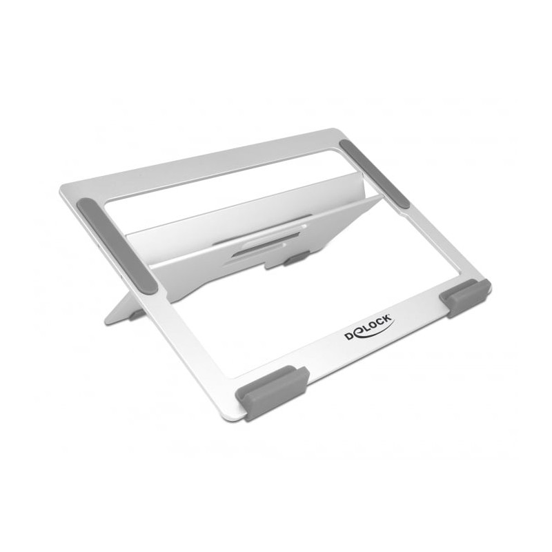 supporto notebook delock 18415 pieghevole in alluminio per notebook
