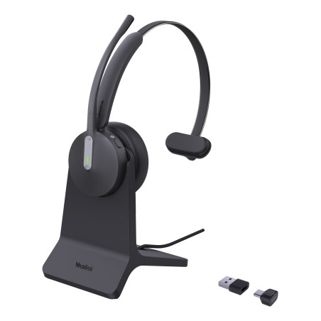 cuffia yealink bh70 mono wireless/bluetooth per ufficio con supporto/microfono