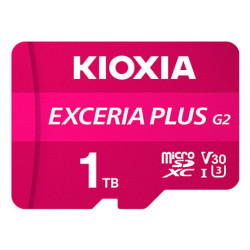 1tb scheda microsdxc kioxia exceria plus g2 v30 uhs-i u3 classe