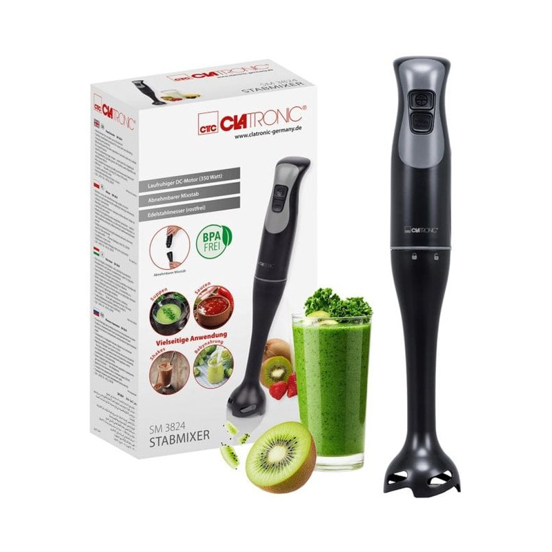 mixer ad immersione clatronic sm 3824 350w nero [264030]