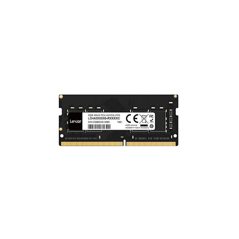 ram sodimm ddr4 1x16gb lexar 3200mhz cl22 1.2v nero [ld4as016g-b3200asst]