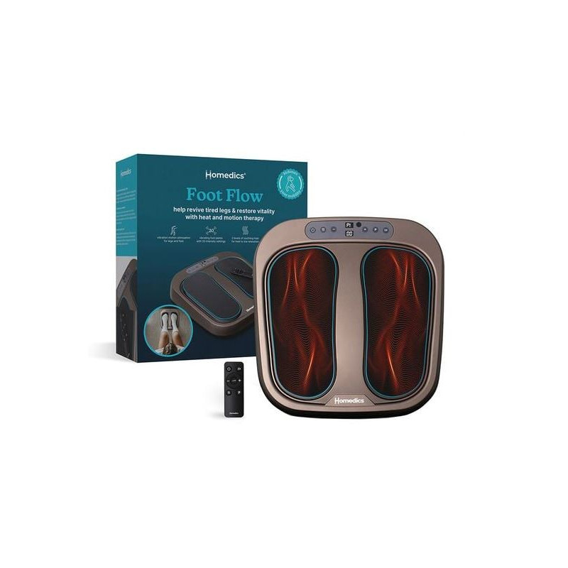 massaggiatore plantare homedics psl-2000h-eb foot flow marrone/nero