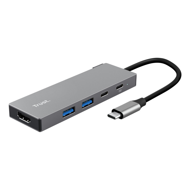 docking station trust dalyx per notebook usb 3.2 tipo-c grigio