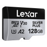 2x128gb scheda microsdxc lexar silver plus v30 uhs-i u3 classe