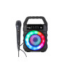 altoparlante portatile meme londra led rgb wireless usb con microfono