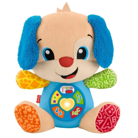 peluche interattivo fisher-price jfd26 ridi e impara cagnolino