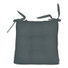 cuscino soft con lacci per sedia 40x40 - grigio - olibo'