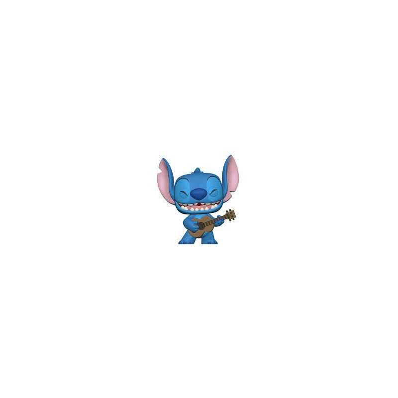 figurina funko disney stitch ukelele in vinile 10cm pop blu