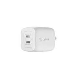 alimentatore da rete belkin rapida 2xusb-c/25w/bianco [wca004vfbk]