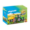 set da gioco playmobil country trattore con rimorchio multicolore