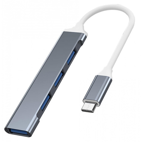 hub usb vakoss tc-4125x usb-c 4 porte 1xusb 3.0/3xusb 2.0