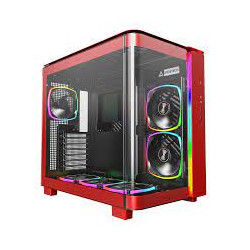case montech king 95 pro midi-tower atx rosso