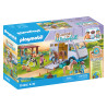 set da gioco playmobil 71493 trasporto cavalli e stalla 109pz multicolore