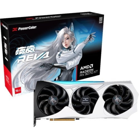scheda video amd powercolor radeon rx 9070 xt hellhound reva oc 16gb