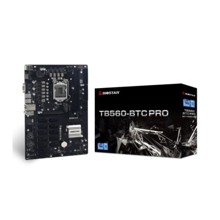 scheda madre biostar socket 1200 atx ddr4 nero [tb560-btc pro]