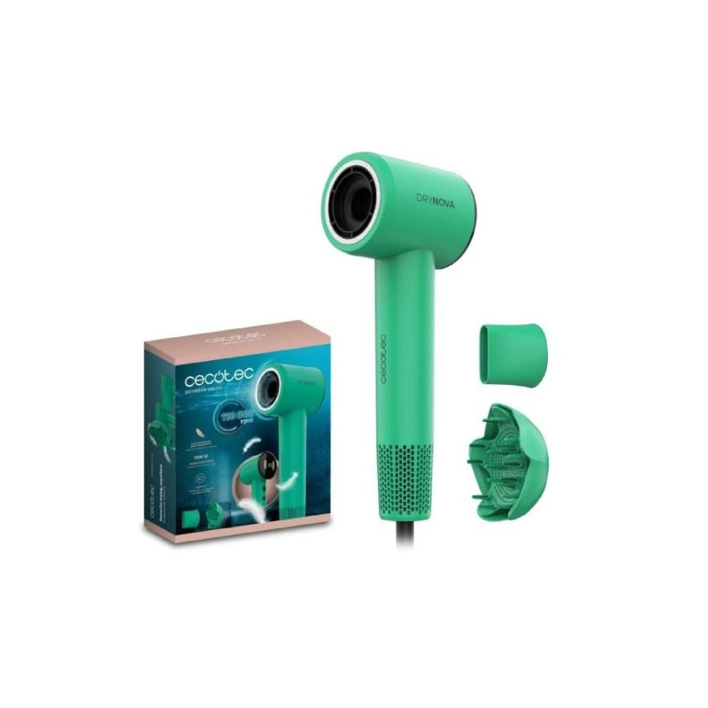 asciugacapelli cecotec drynova 1600w 110000rpm verde [a01_eu01_117912]