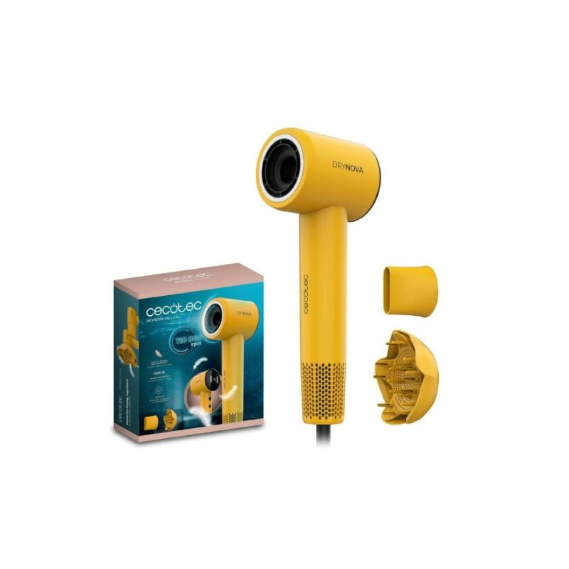 asciugacapelli cecotec drynova 1600w 110000rpm giallo [a01_eu01_117910]