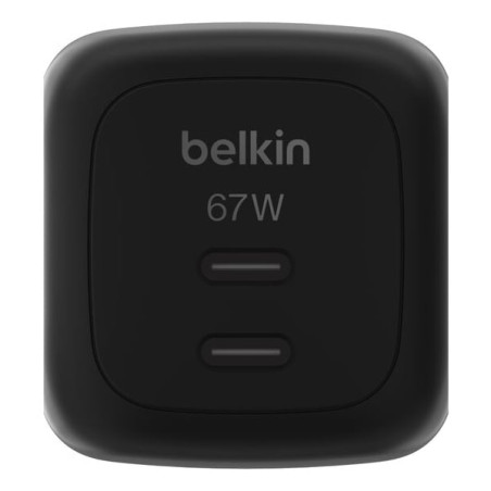 alimentatore da rete belkin wch020kqbk 2xusb-c 67w nero [wch020kqbk]