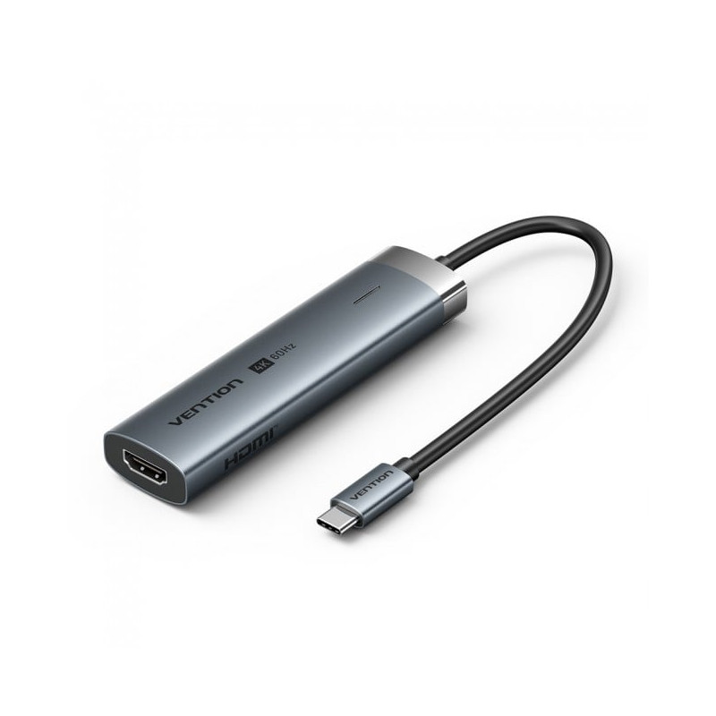 hub usb vention tgmhb 5in1 3x usb 3.0 1x hdmi 4k 60hz 1x usb-c