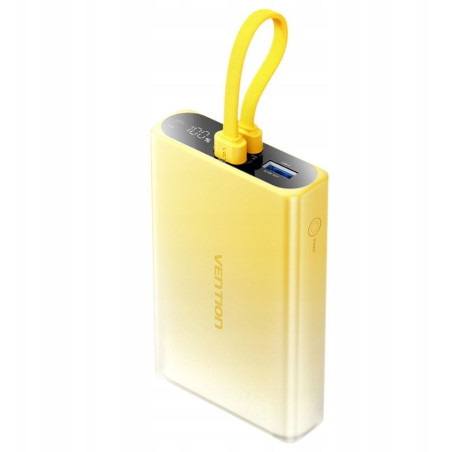 batteria portatile vention powerbank 10000mah giallo [fhzy0]
