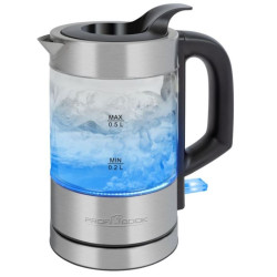 bollitore elettrico proficook pc-wks1228g in vetro 0.5l 1100w