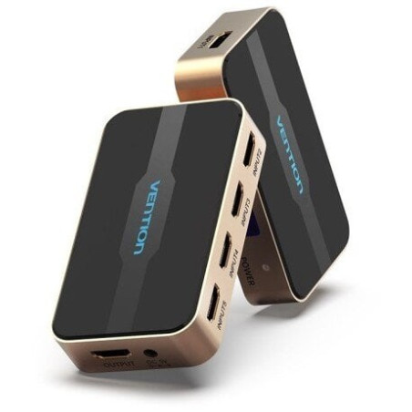 switcher vention 5 in 1 out hdmi 5v/1a oro/nero [acdg0]