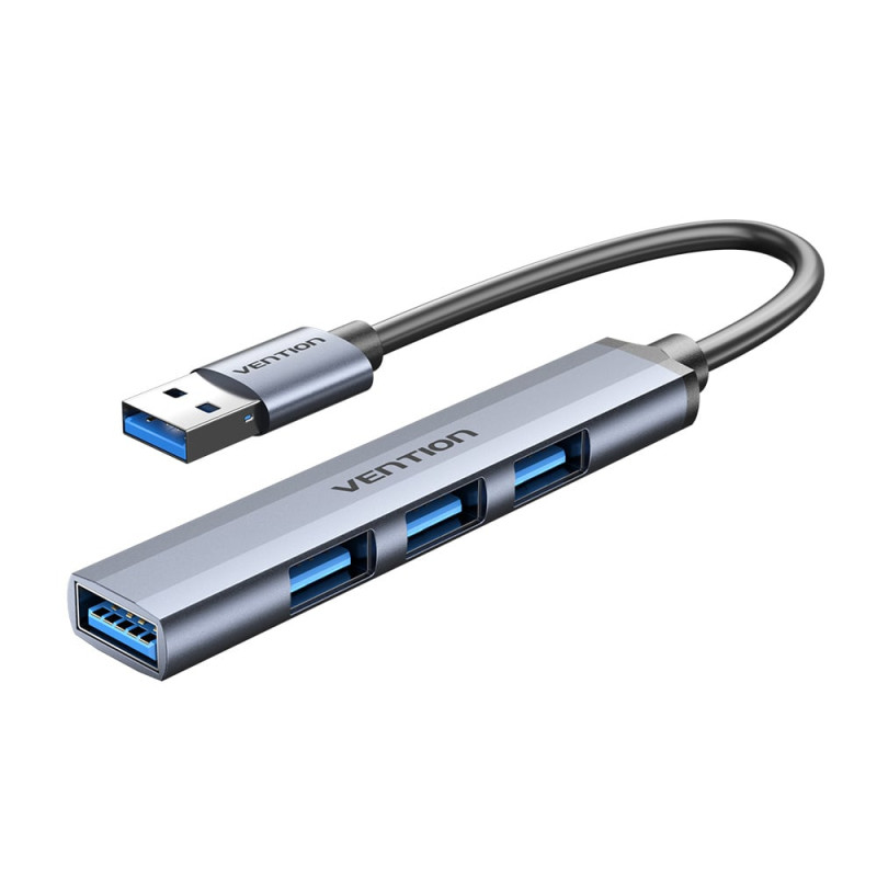hub usb vention ckohb usb 3.0 a usb 3.0/3x2.0 5000 mbit/s 15cm grigio