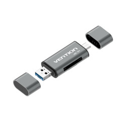 lettore schede di esterno vention cchh0 usb 3.0 multifunzione grigio