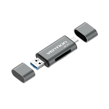 lettore schede di esterno vention cchh0 usb 3.0 multifunzione grigio