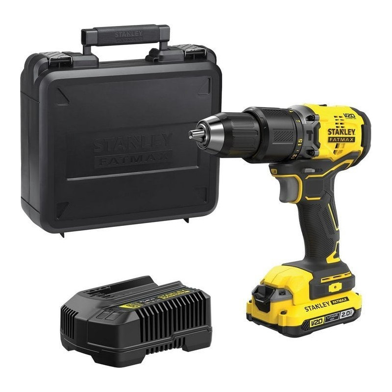 trapano avvitatore stanley sfmcd715d1k a batteria 18v 2ah giallo/nero