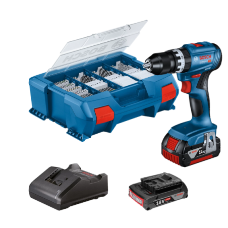 trapano avvitatore a percussione bosch professional gsb 18v-45