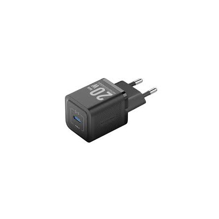 alimentatore da rete vention fepb0-eu usb-c 20w gan nero