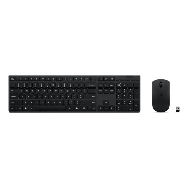 tastiera + mouse lenovo 4x31r64334 professional combo ai rf senza